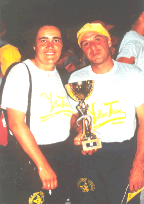 Pasquale Chirra sul monte di lancio